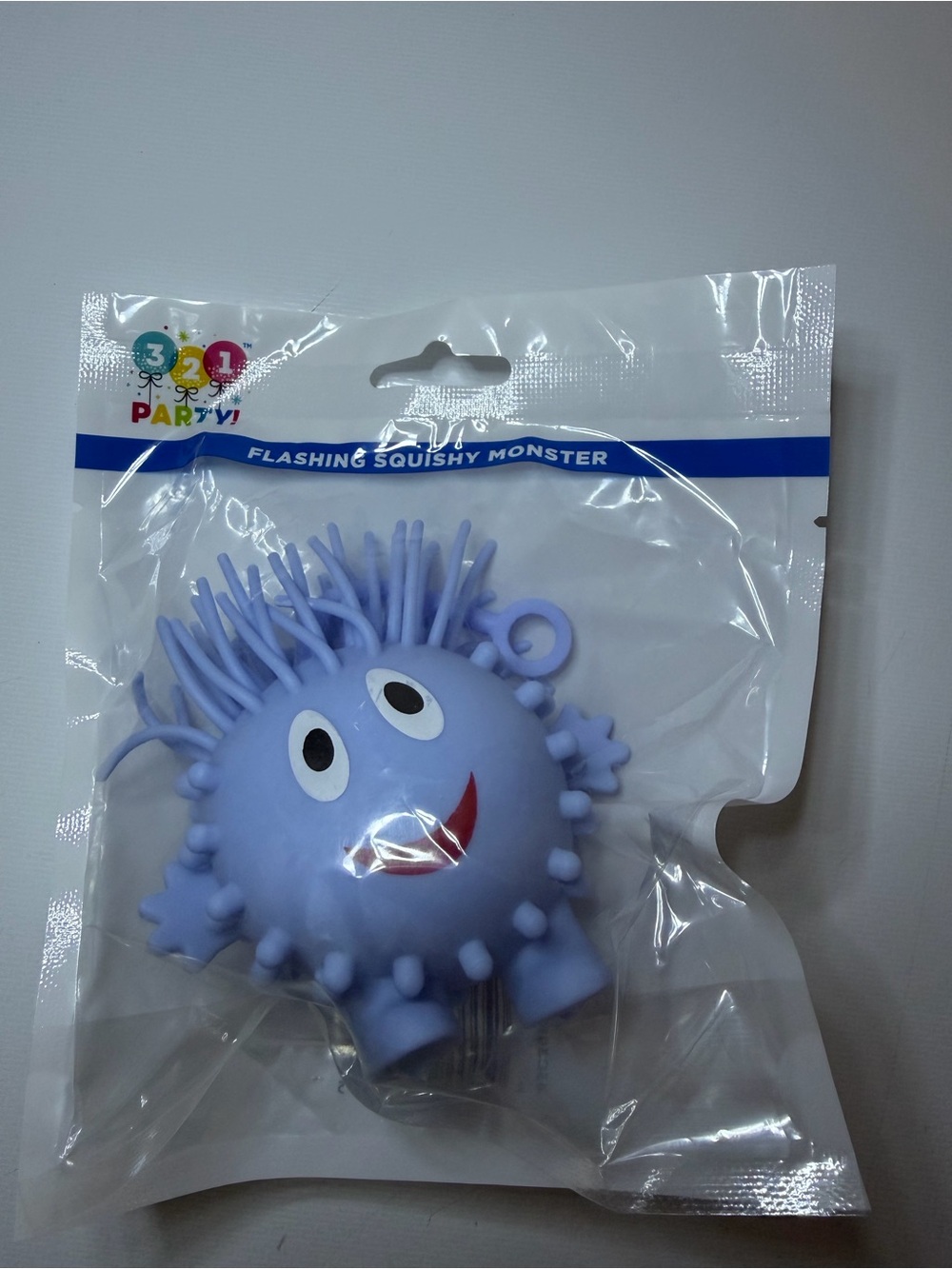 Flashing Squishy Monster Toy - Light Blue